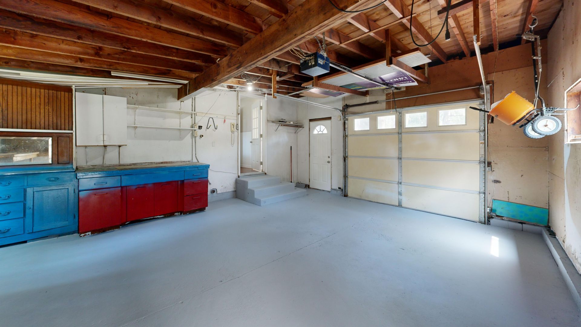 An image of the inside of a clean home garage.