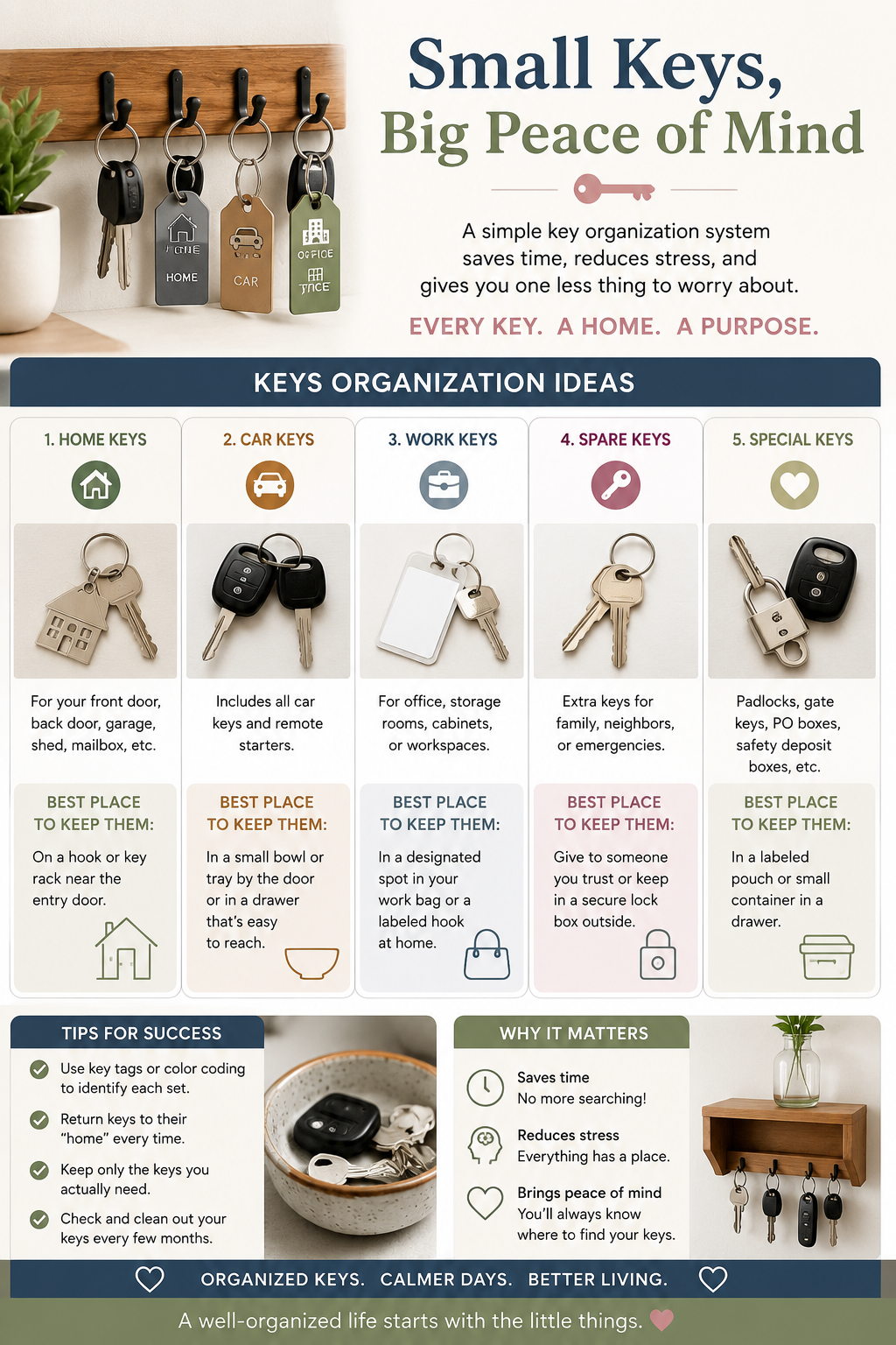 A flyer about key organization generated by AI.